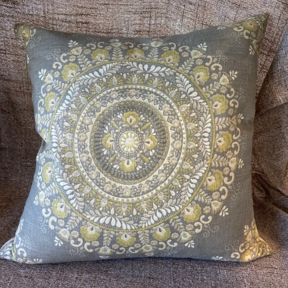 Margaritasuzan fabric pillow.